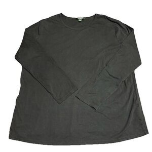 Lauren Ralph Lauren Shirt Women 3XL Top  Black Long Sleeve Tunic‎ Blouse Preppy